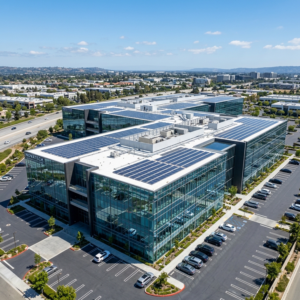 Commercial Roof & Complex Clean After